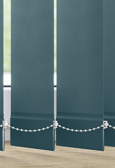 Roma, Teal - Vertical Blind Slats